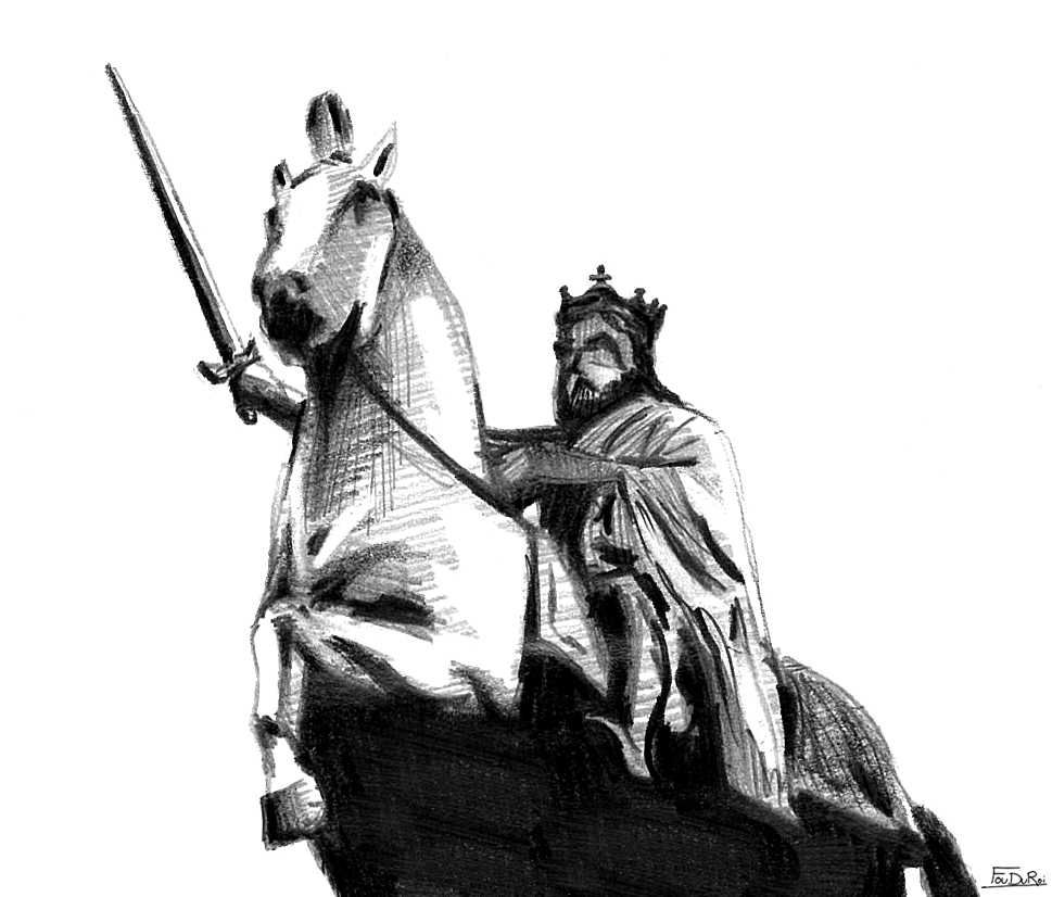 Destin tragique d'un roi de France : Louis III, mort en tentant d’attraper à cheval une fille qu'il voulait pour amante.