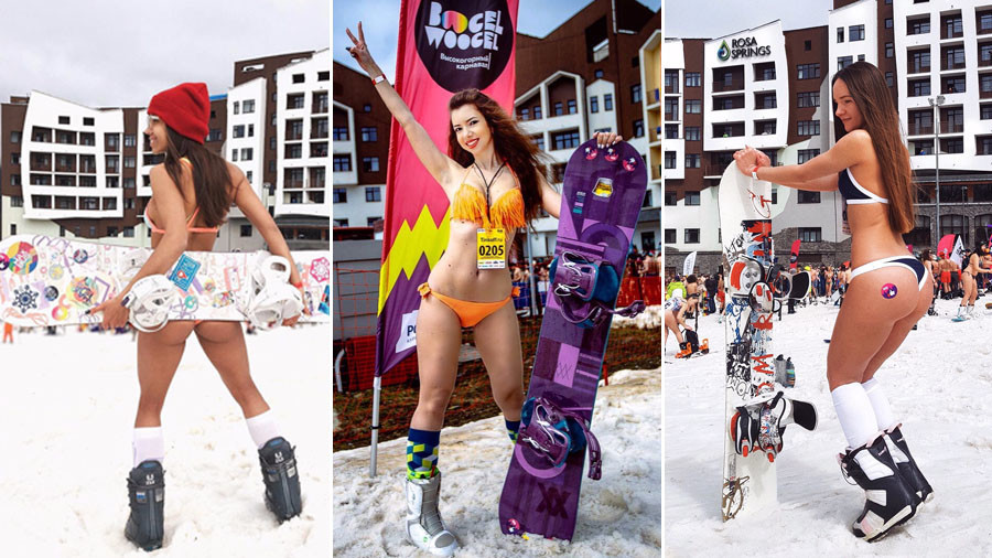 #Sotchi 🇷🇺 Aucune femme agressée lors du dernier festival de ski en bikini