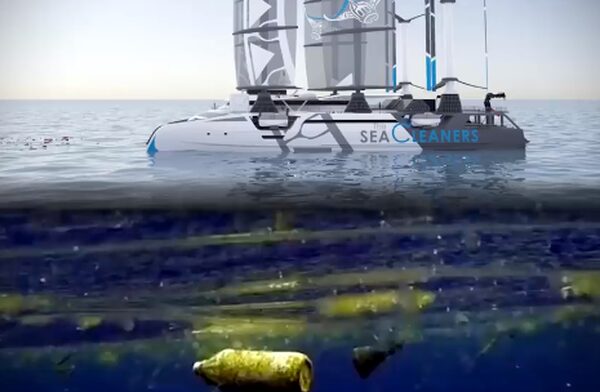 Nouvelle invention blanche : le Manta, un bateau pour nettoyer les mers et recycler les déchets des peuples malpropres